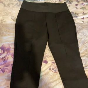 Zara Wide Waist Black Leggings